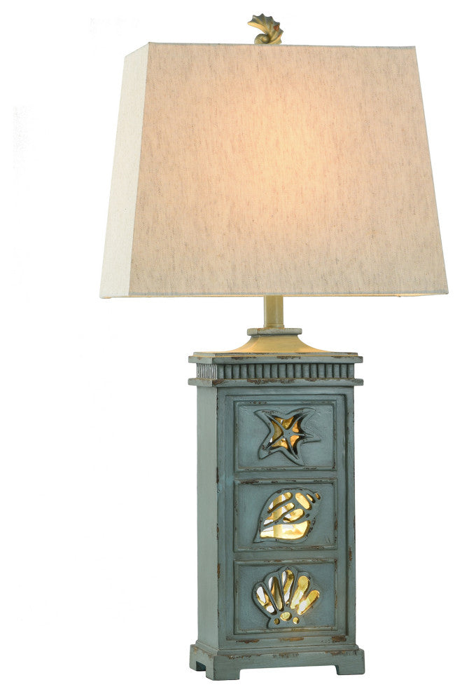 River Crest | Coastal Table Lamp With Night Light