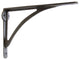 Iron Shelf Bracket, Antique Nickel, Large