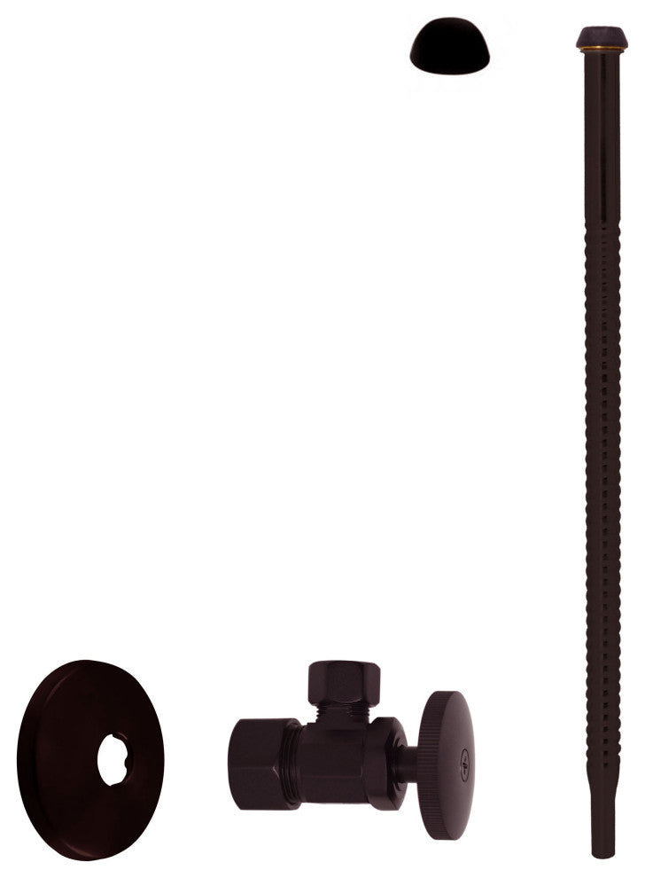 Supply Kit - 5/8" Od X 3/8" Od X 12" Corrugated In Oil Rubbed Bronze, Oil Rubbed Bronze