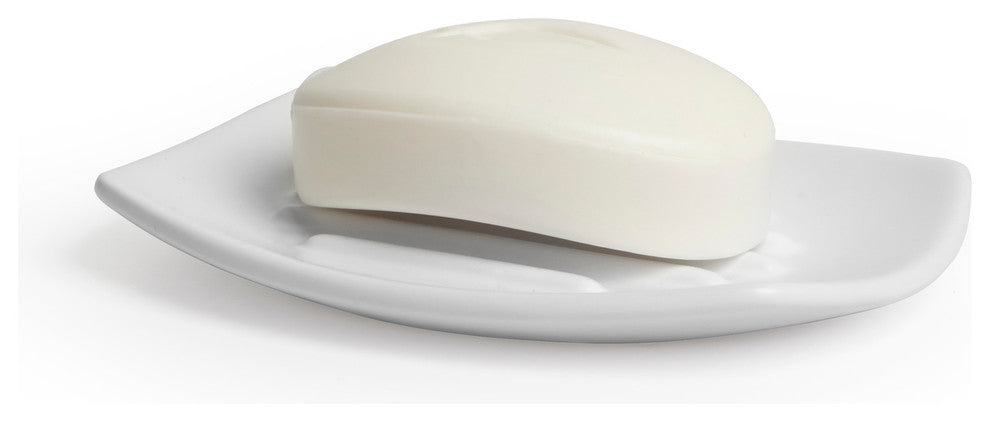 Corsa Soap Dish, White