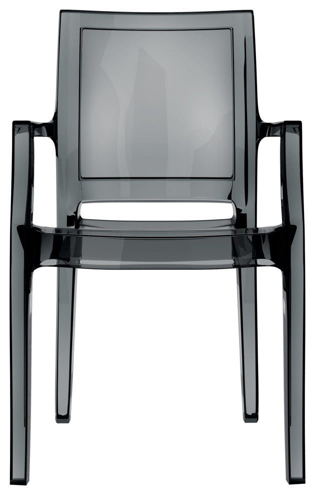 Compamia Arthur Dining Chairs, Set of 4, Transparent Black