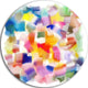 Colorful Stain Design Without Grid, Abstract Disc Metal Wall Art, 11"