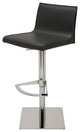 Colter Adjustable Bar Stool, Modern Barstool Contemporary Counter Stool Leather,