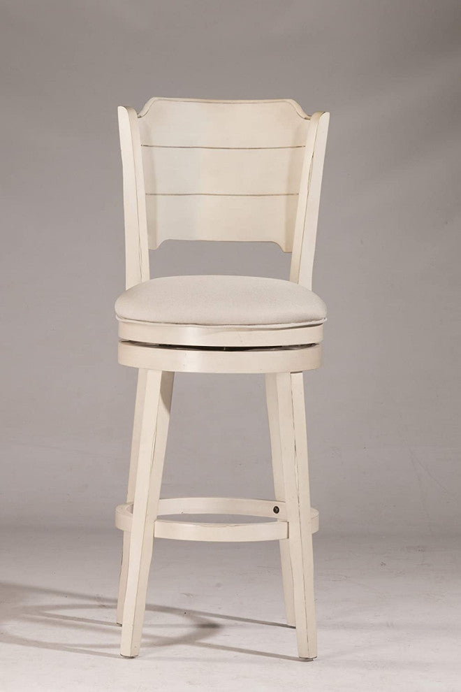 Swivel Counter Height Stool, Sea White, Sea White