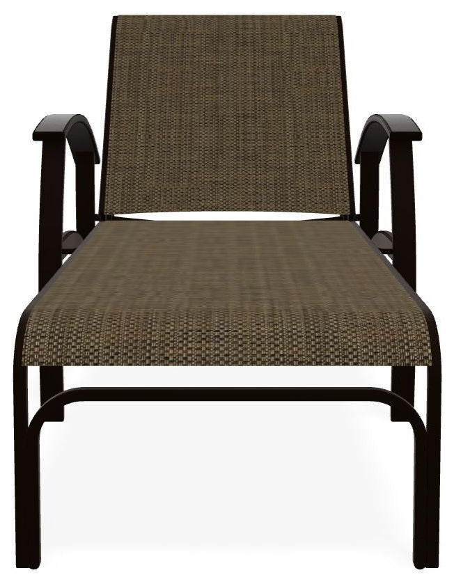 Belle Isle Sling 4-Position Outdoor Chaise Lounge, Beacon/Graphite
