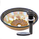 Celebrazione Glass Vessel Sink and Drain, Oil Rubbed Bronze