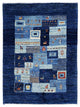 Navy Blue Persian Hand Knotted Gabbeh 1'11"x2'7"
