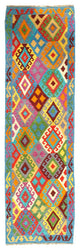 Reversible Kilim Flat Weave Wool On Wool Runner 2'11"x10'2"