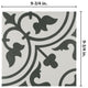 Arte Encaustic Porcelain Floor and Wall Tile, White