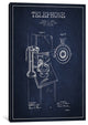 "Ahern Telephone Blue Patent Blueprint" by Aged Pixel, 40x26x1.5