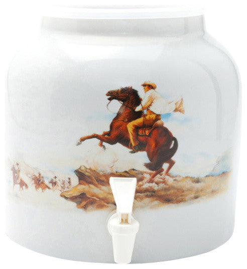 Goldwell Designs Wild West Design Water Dispenser Crock