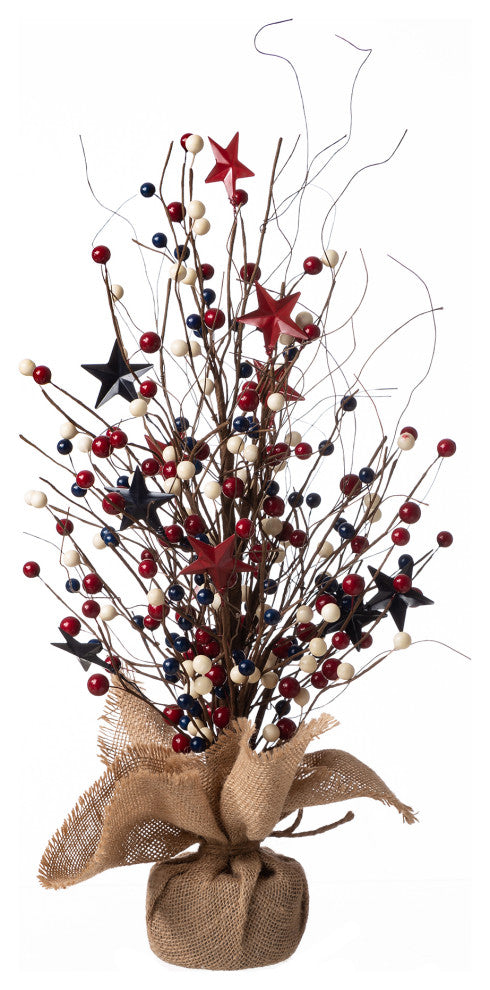 20"H Americana Berry Table Tree