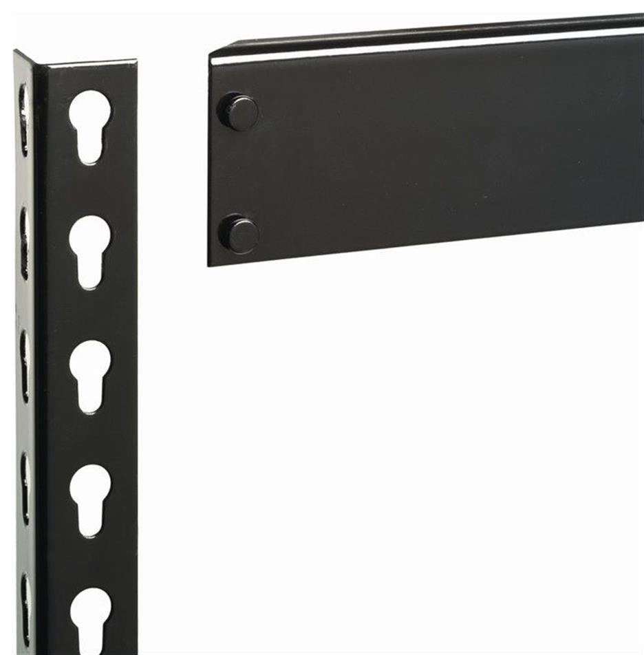 Iron Horse 3800 Riveted Metal Shelving 5-Shelf Unit 18D x 36W x 72H Black