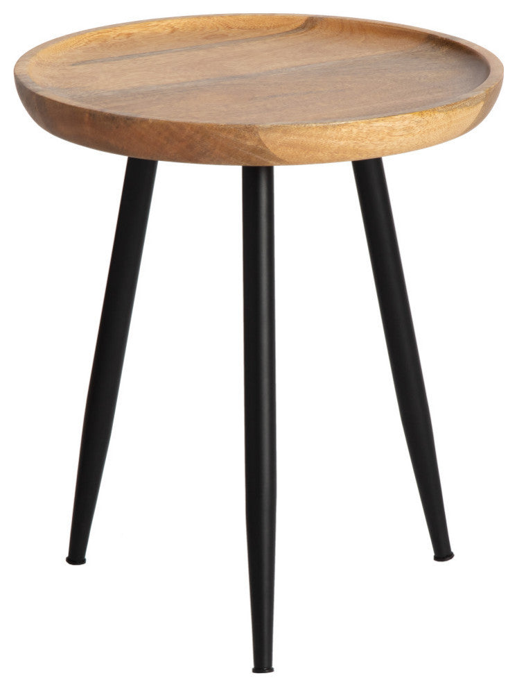 Chevery Small Tri Pin Side Table, Natural