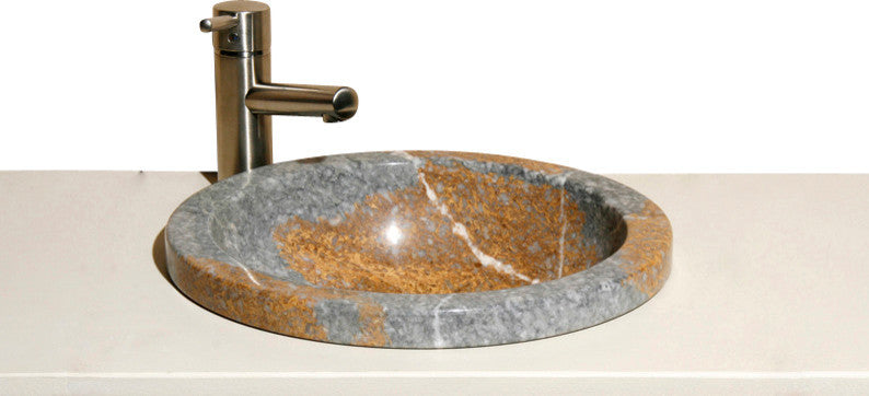 VUMR Goldrush Polished Deck mount sink