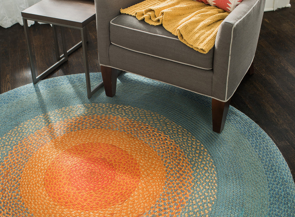 Olwyn Braided Round Area Rug, 6'