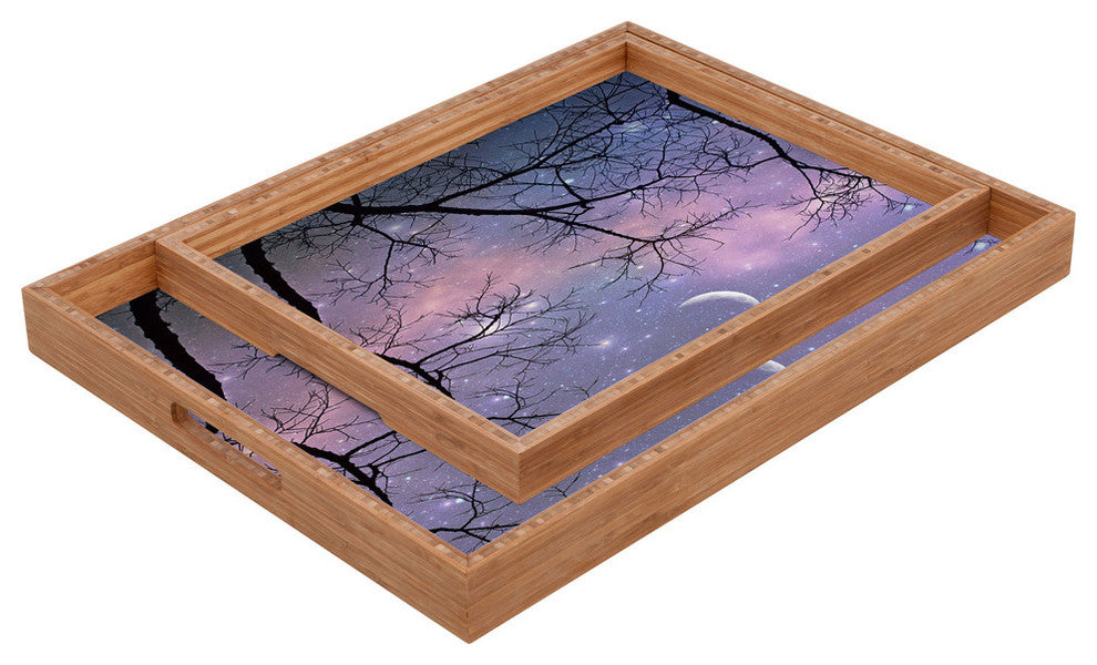 Deny Designs Shannon Clark Twinkle Twinkle Rectangular Tray, Large