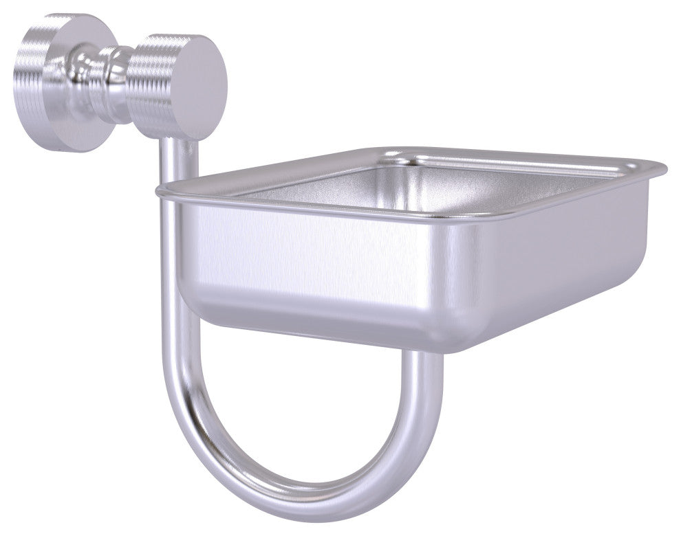 Foxtrot Wall Mounted Soap Dish, Satin Chrome