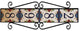 Wrought Iron House Number Vertical Frame Mission 4