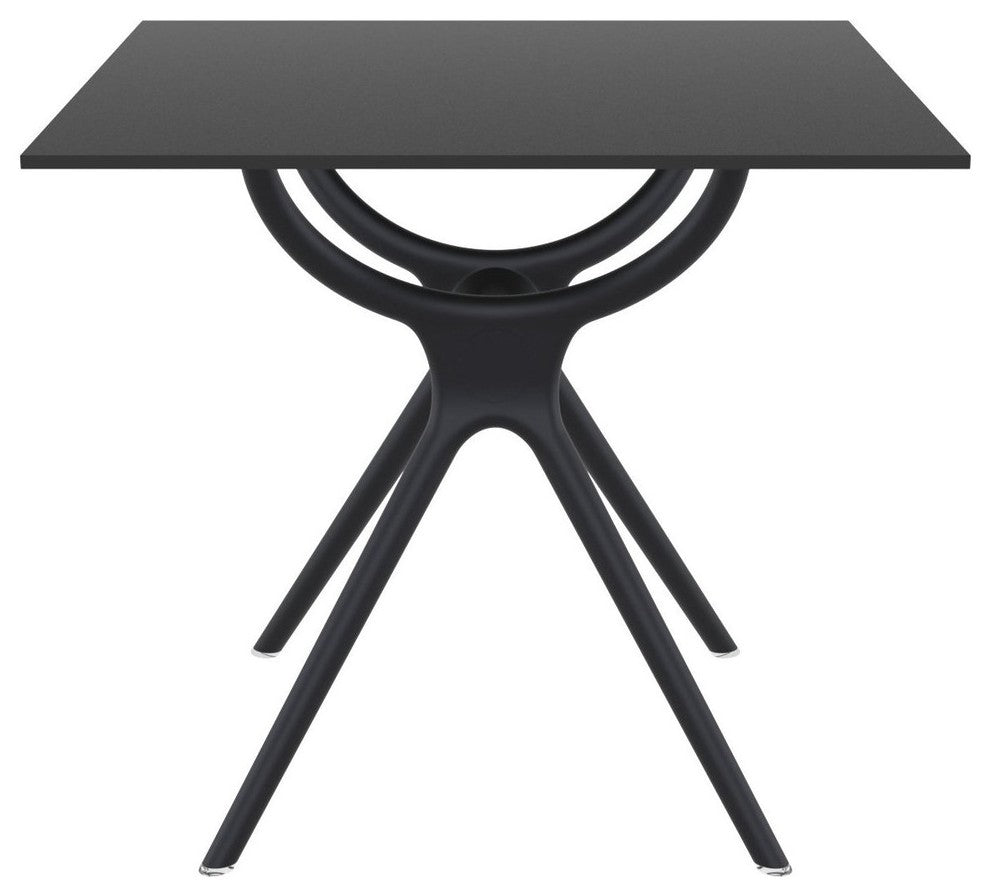 Compamia Air Square Dining Table, Black