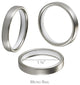 Versailles Non-Telescoping Curtain Rod With Metro Rings, Stainless, 72