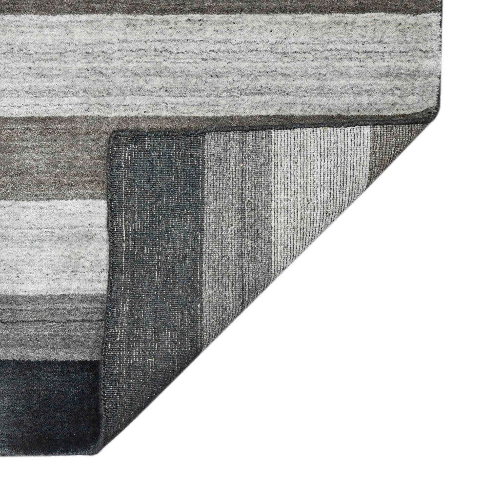 Blend Whitby Area Rug, Gray, 10' x 14', Striped