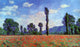 Claude Oscar Monet Poppy Field in Giverny Premium Canvas Print