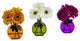 Gerber Daisy With Colored Vase, Set of 3, Assorted