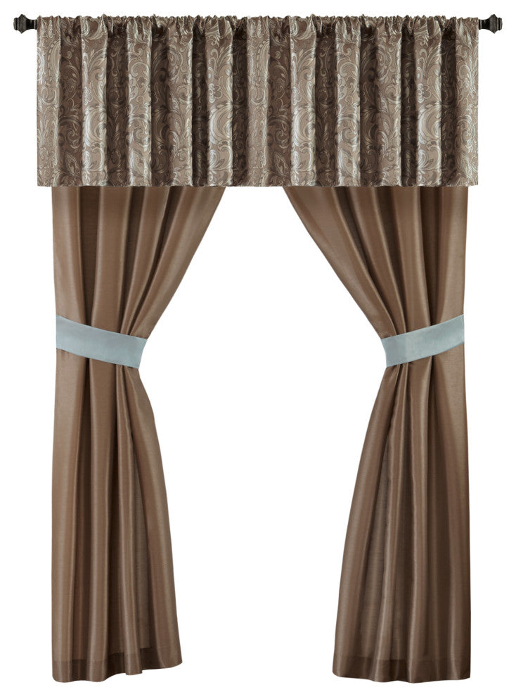 Madison Park Microfiber Jacquard 24-Piece Comforter Set, King