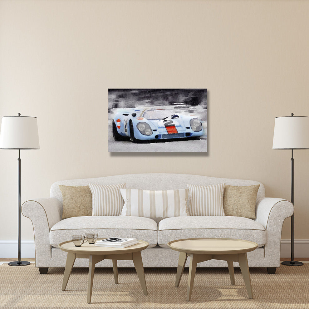 "Porsche 917 Gulf Watercolor" Fine Art Print