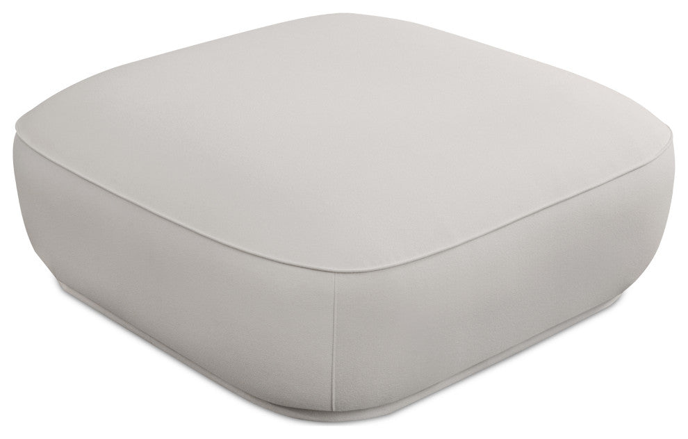 Marion Square Ottoman White
