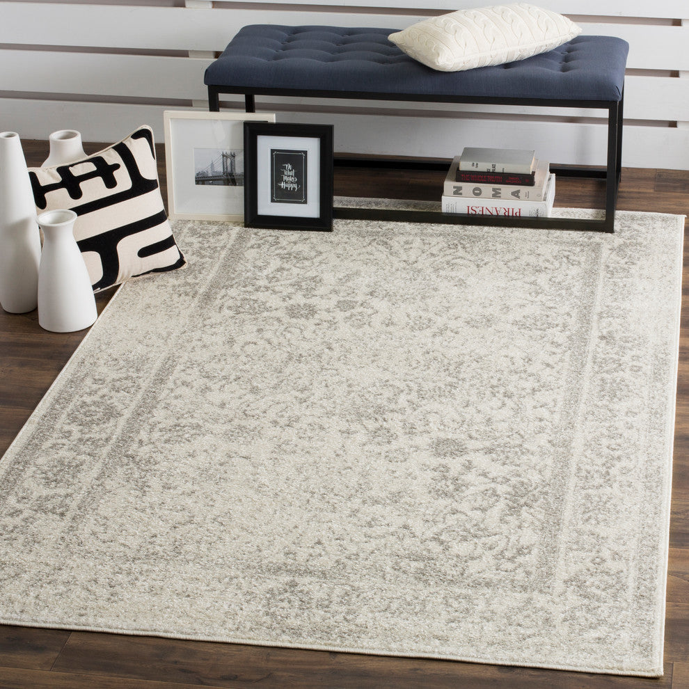 Safavieh Adirondack Adr109C Rug, Ivory/Silver, 6'0" X 9'0"