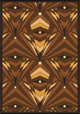 Any Day Matinee Rug, Deco Strobe, Brown, 5'4"x7'8"