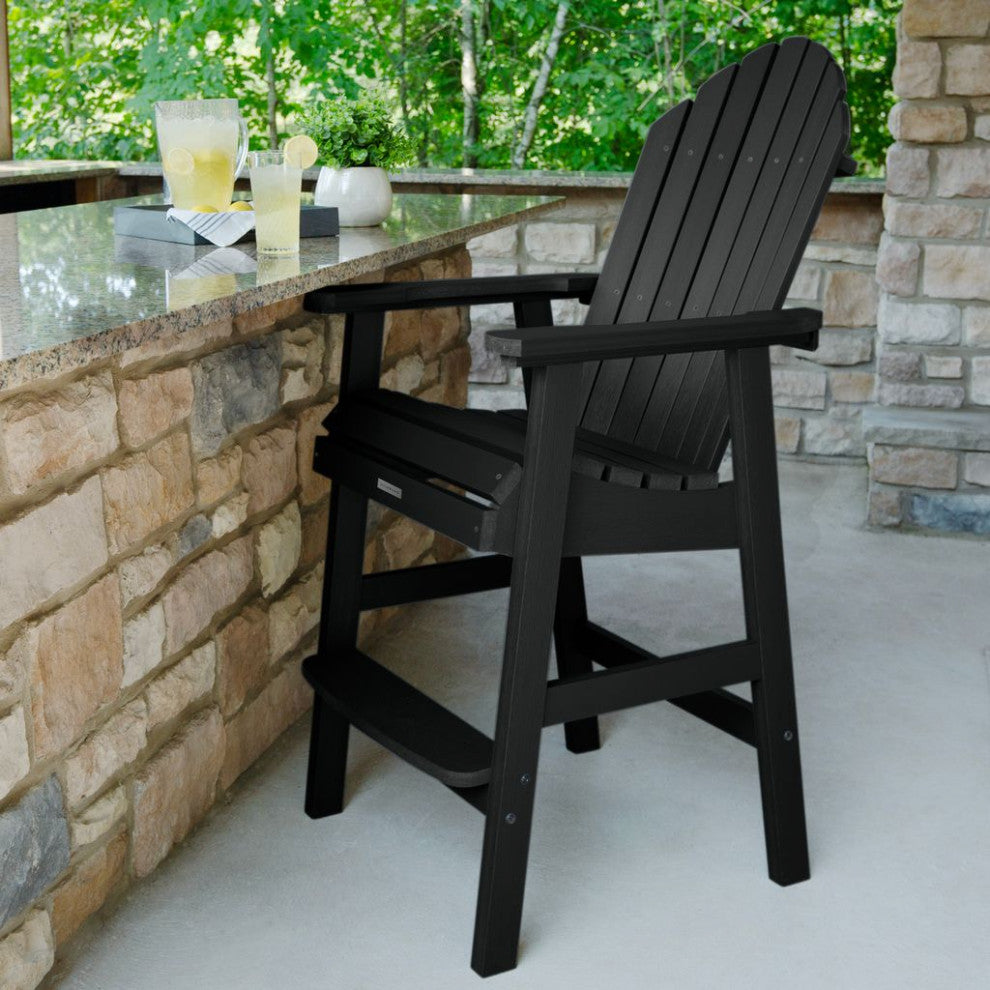 Hamilton Deck Chair-Bar Height, Black