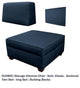 Duobed 24"x36" Storage Ottoman, Deep Ocean