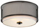 3-Light Flush Mount, Oil Rubbed Bronze