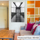"Brooklyn Bridge, New York City" Wrapped Canvas Print, 18x12x1.5