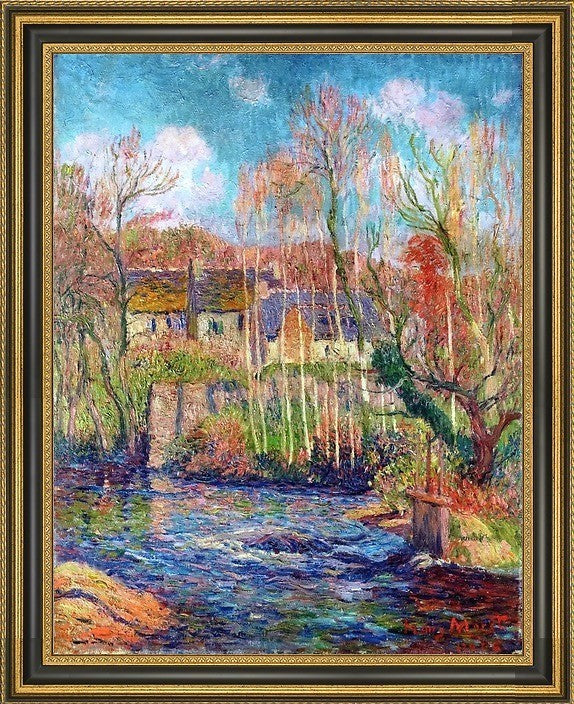Henri Moret Spring at Pont Aven Framed Premium Canvas Print, 21"x28"