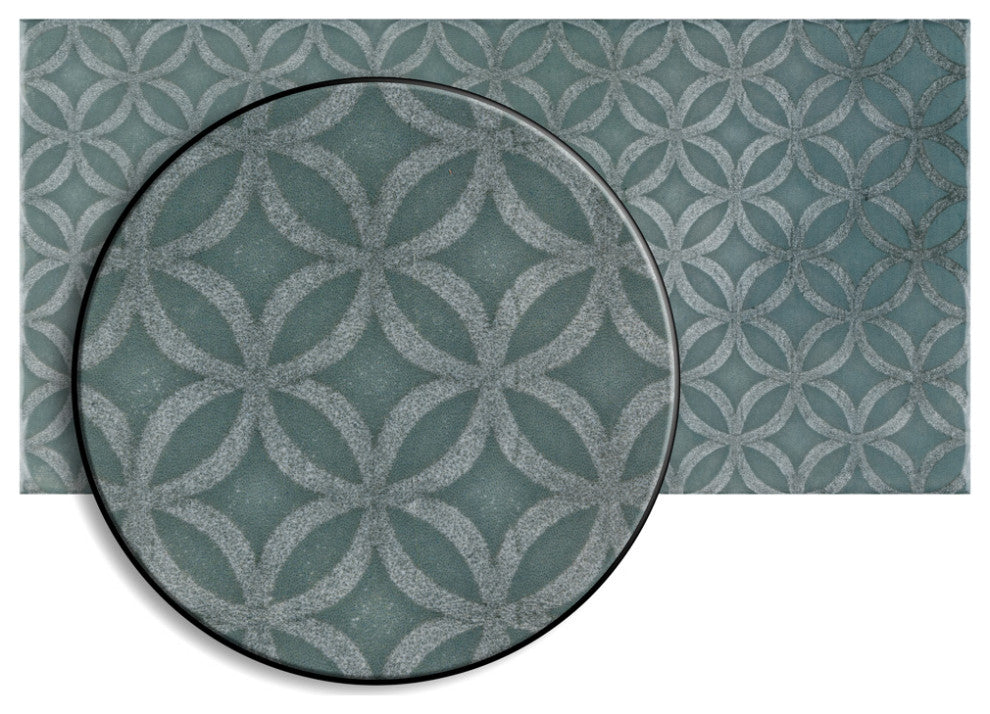 Camden Decor Ceramic Subway Wall Tile, Green