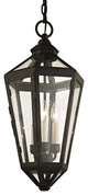 Calabasas 3-Light Outdoor Pendant, Vintage Bronze Finish, Clear Glass