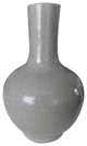Crackle Vase, Beige