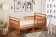 Baby Mile Bailey Sleigh Toddler Bed, Pecan