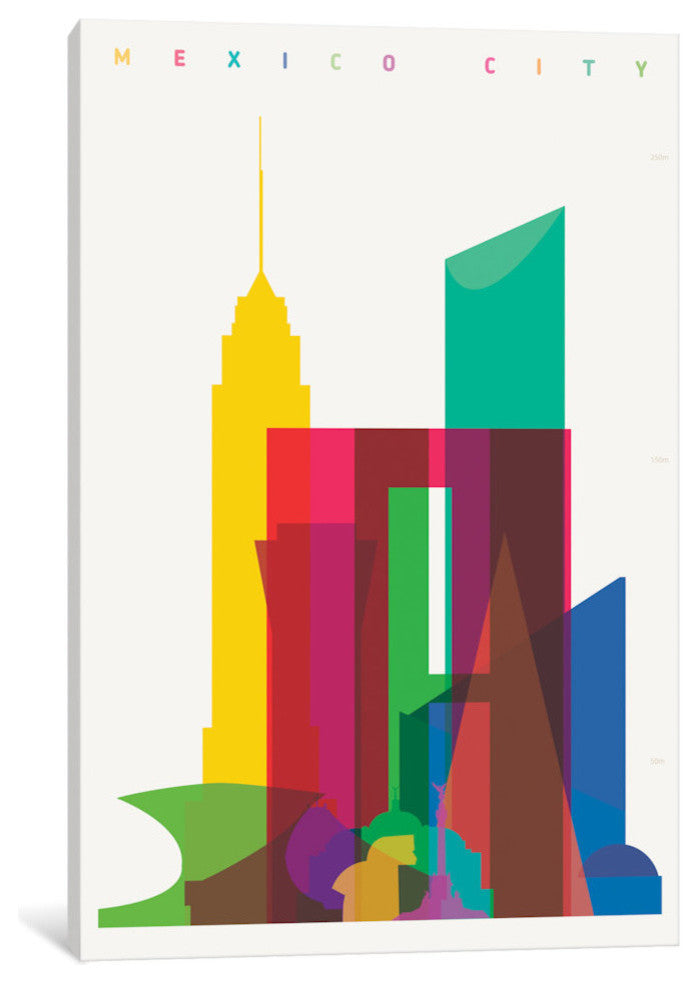 "Mexico City" by Yoni Alter, 18x12x1.5