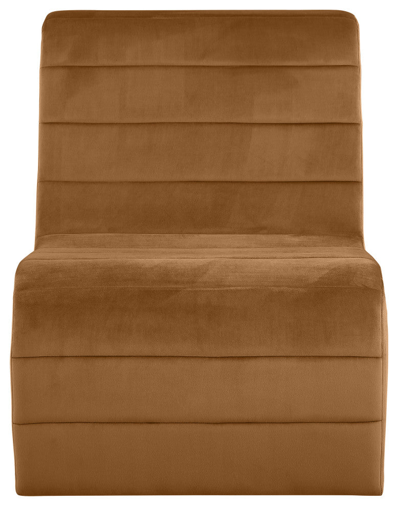 Ivy Upholstered Accent Chair, Saddle, Velvet