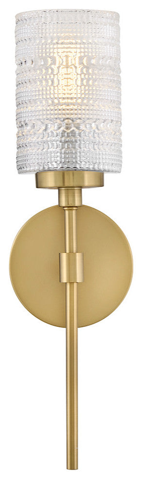 Lark Mabel Medium Single Light Sconce, Lacquered Brass