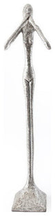 Speak No Evil Skinny Sculpture, Silver Leaf, Large