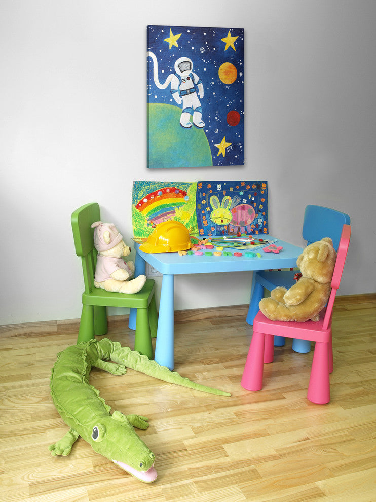 Marmont Hill, "Space Man" by Nicola Joyner Painting on Wrapped Canvas, 12x18