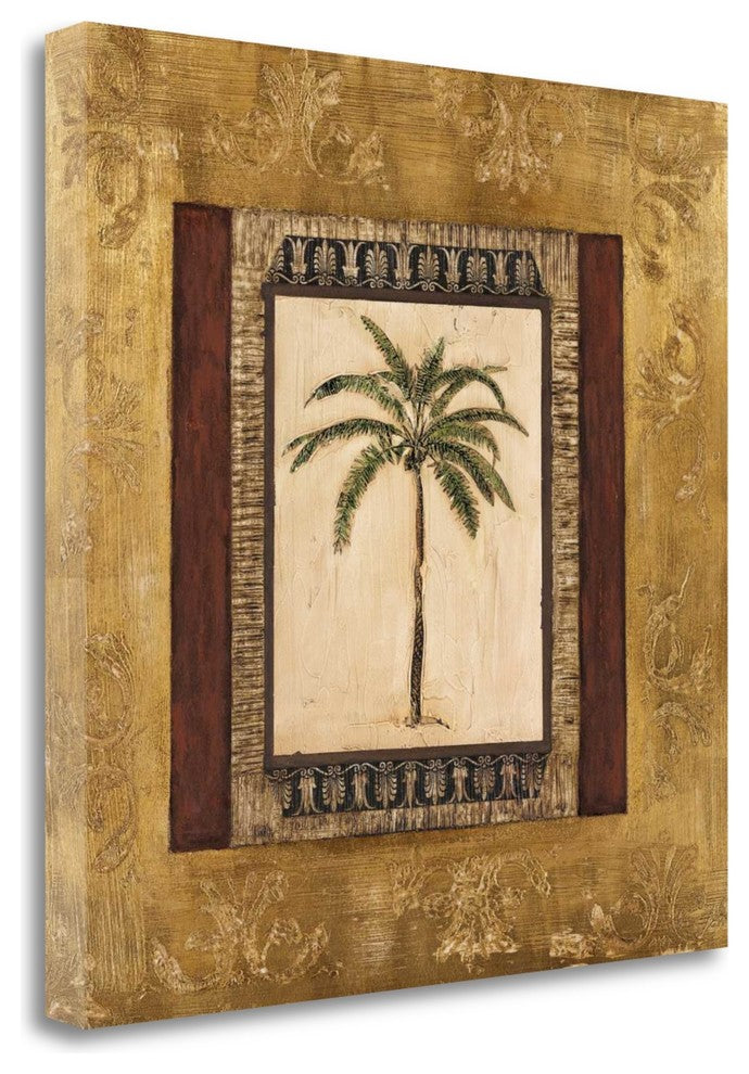 "Stately Palm II" By Mindeli, Giclee Print on Gallery Wrap Canvas, Ready to Hang