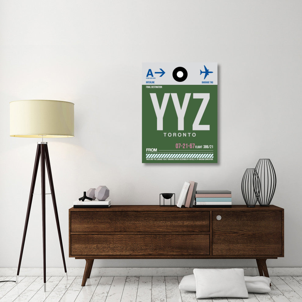 "YYZ Toronto Luggage Tag 1" Fine Art Print