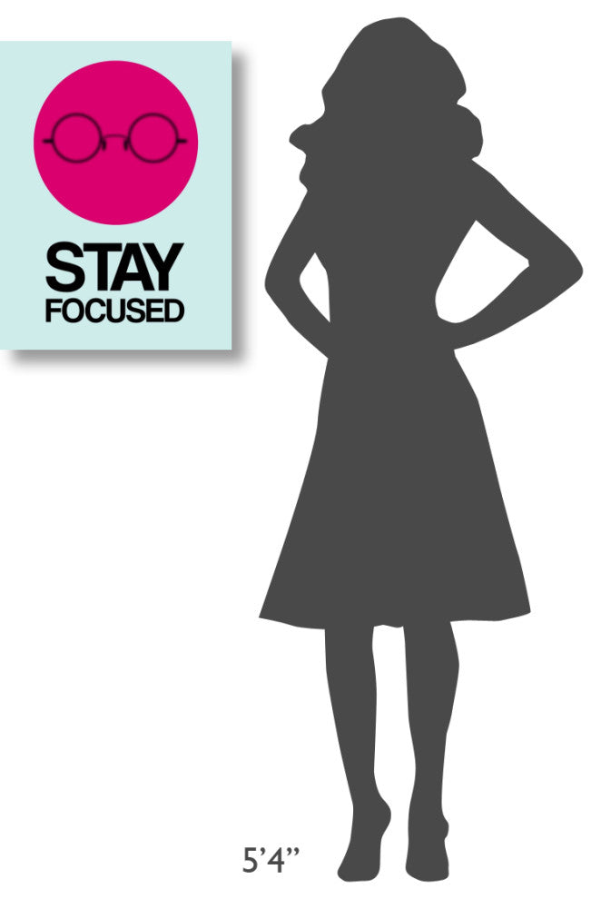 "Stay Focused Circle Poster 1" Fine Art Print
